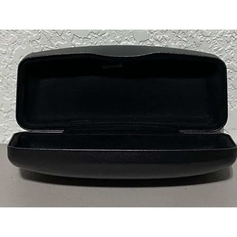 SEAN JOHN Hard Clamshell Sunglasses Eyeglass Case Only + Cleaning Cloth Black